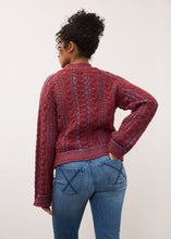 Two Tone Cable Knit Sweater