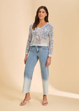 Cotton Print Sweater