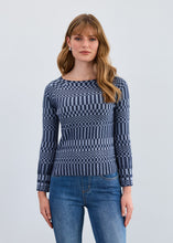 Ribbed Indigo Sweater