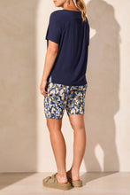 Crew Neck Top with Back Shirring