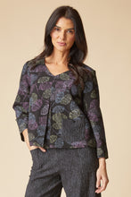 Falling Leaves Crinkle Crepe Top
