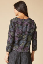 Falling Leaves Crinkle Crepe Top