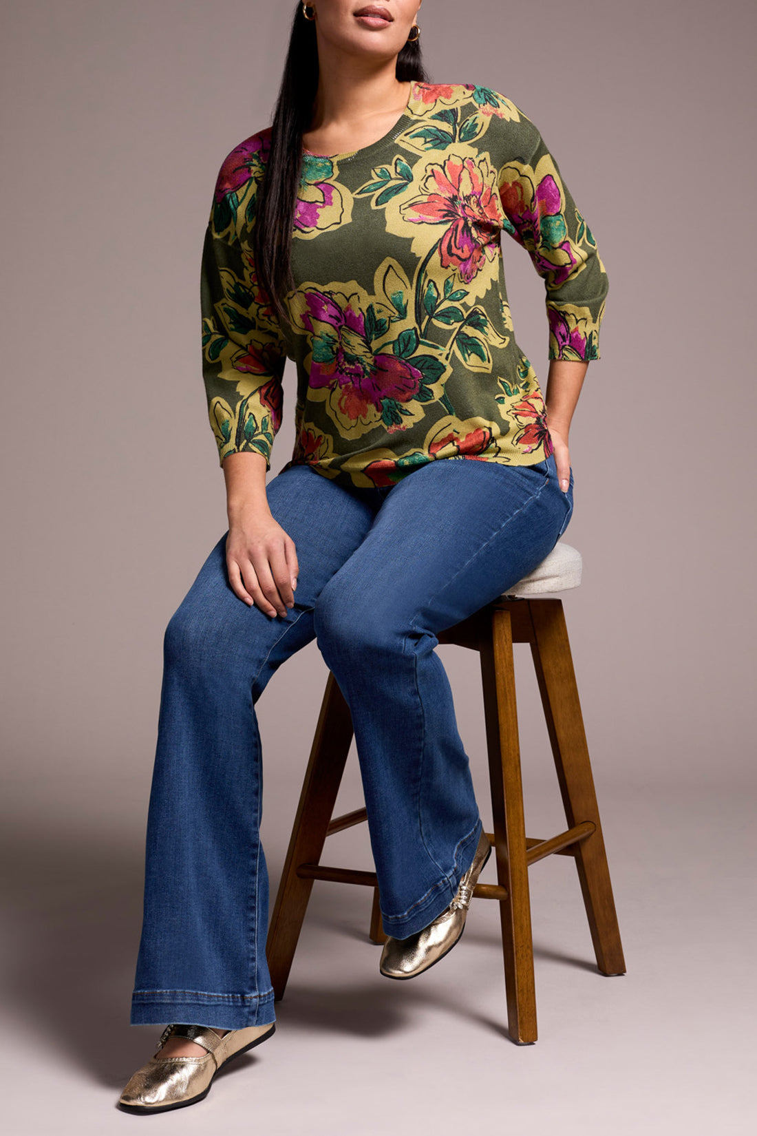 3/4 Sleeve Sweater