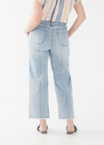 Olivia Pin-tuck Wide Ankle Jean
