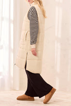 Knee-Length Quilted Vest