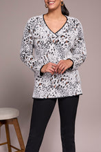 Brushed Animal Print Sweater
