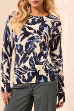 Floral Cable Cotton Sweater
