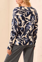 Floral Cable Cotton Sweater