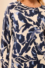Floral Cable Cotton Sweater