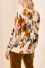 Floral Cable Cotton Sweater