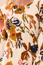 Floral Cable Cotton Sweater