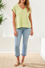 Cap Sleeve V-Neck Top