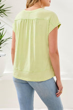 Cap Sleeve V-Neck Top