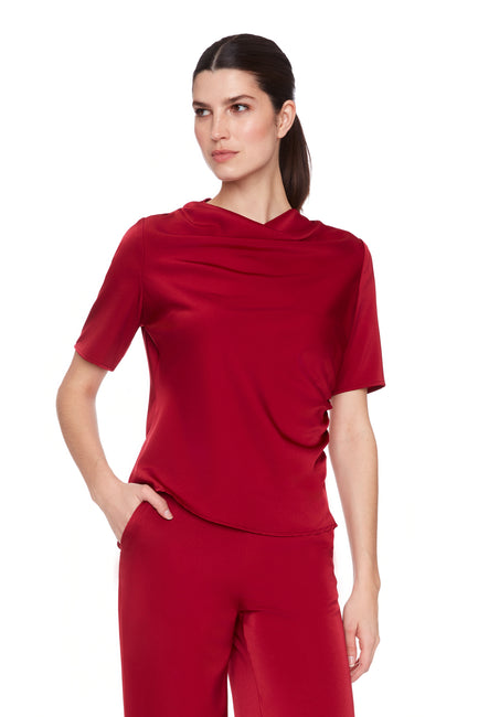 Satin Rouched Top