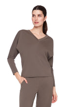 V-Neck Ponte Knit Top