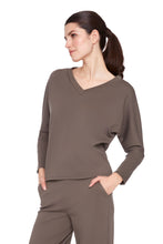 V-Neck Ponte Knit Top