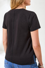 Rib V-Neck Tee