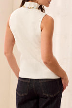 Sleeveless Funnel Neck Sweater