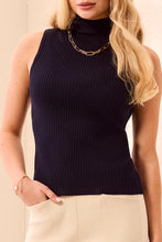 Sleeveless Funnel Neck Sweater