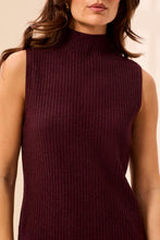 Sleeveless Funnel Neck Sweater