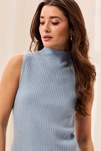 Sleeveless Funnel Neck Sweater