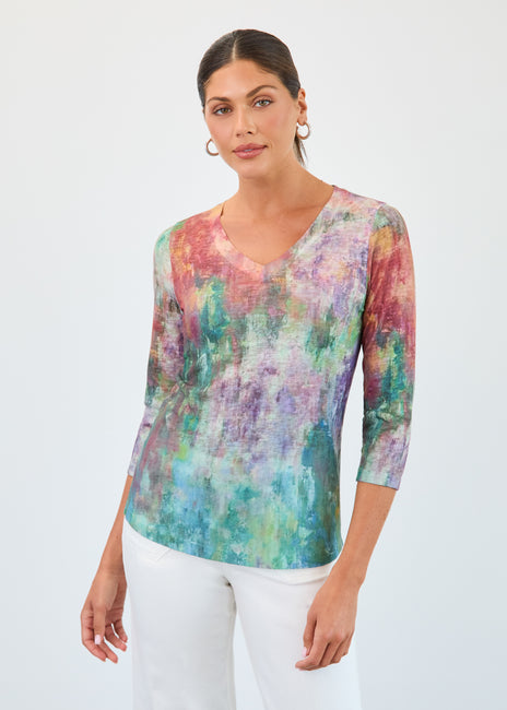Floral Blur Top