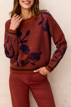 Knit Sweater with Floral Detail