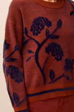 Knit Sweater with Floral Detail