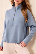 Mock Neck Front Zip Top