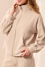 Mock Neck Zip Jacket