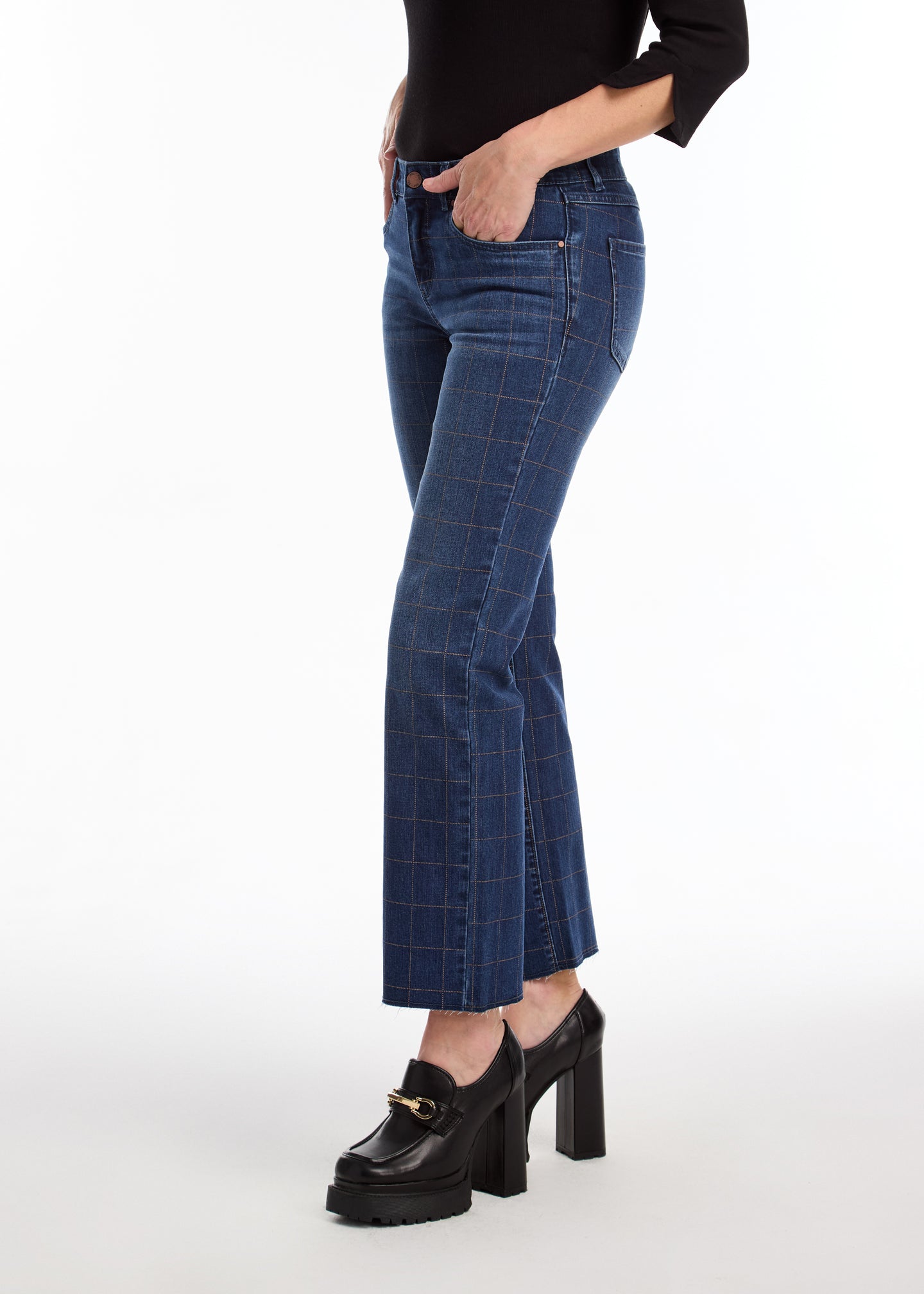 Window Pane Ankle Jean