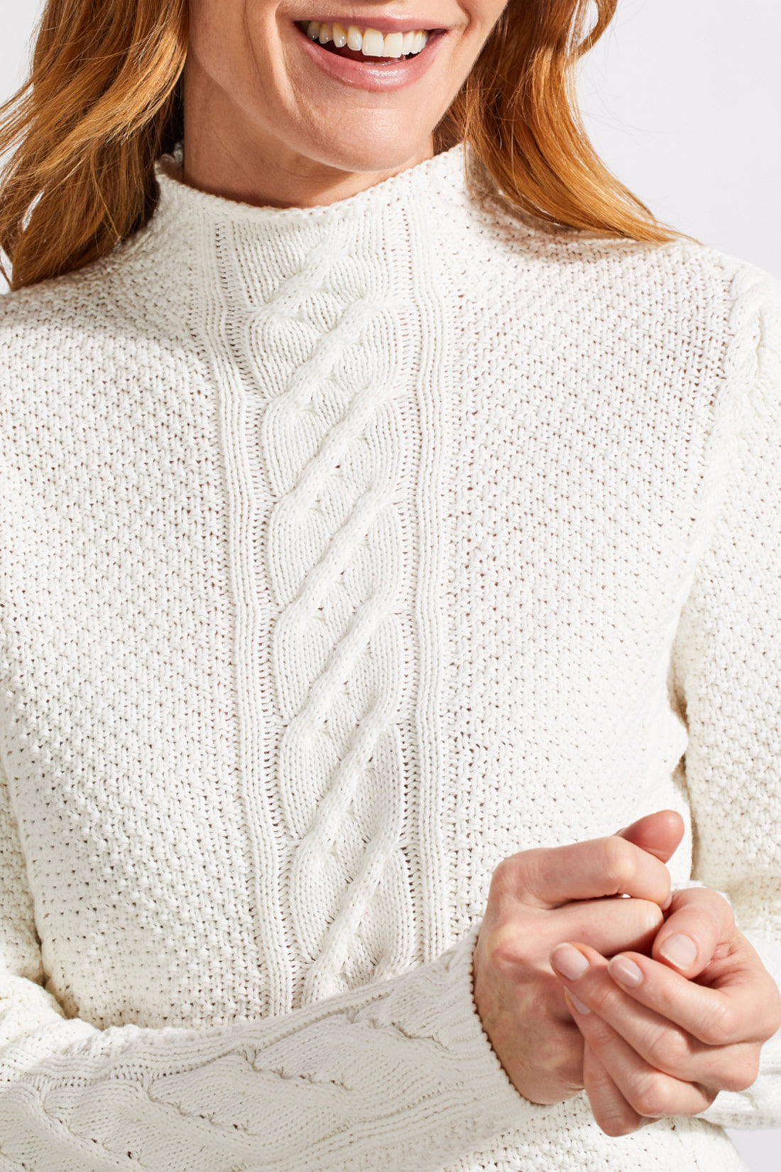 Funnel Neck Knit Sweater