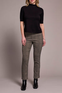 Funnel Neck Elbow Sleeve Top