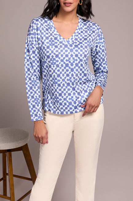 V Neck Knit Top
