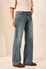 Mid Rise Jean with 3D Floral Detail