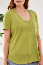 Embroidered V-Neck Top