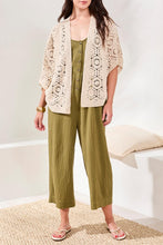 Crochet Floral Kimono Cardigan
