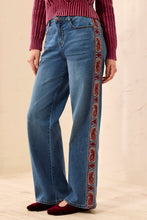 Boot Cut Jean with Embroidered Sides