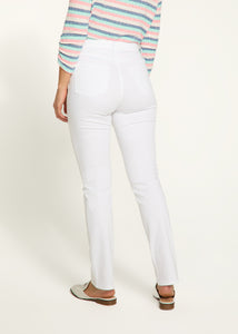Suzanne Straight Leg White Denim