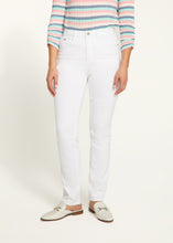 Suzanne Straight Leg White Denim