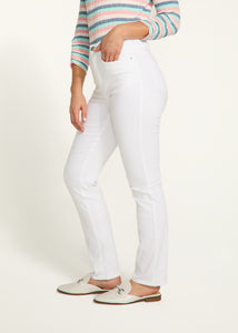 Suzanne Straight Leg White Denim