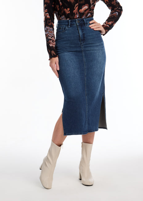 Midi Denim Skirt