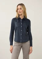 Long Sleeve Faux Suede Shirt