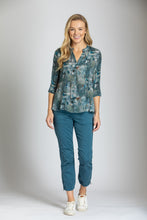 Teal Cupro Top
