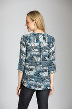 Abstract Cupro Top