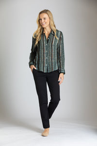 Wavy Stripes Cupro Shirt