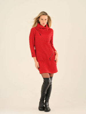 Basketweave Knit Dress
