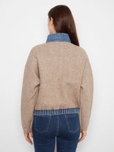 Denim Detail Sweater Jacket