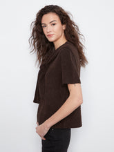 Short Sleeve Sweater with Scarf