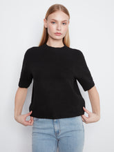 Elbow Sleeve Sweater with Button Detail